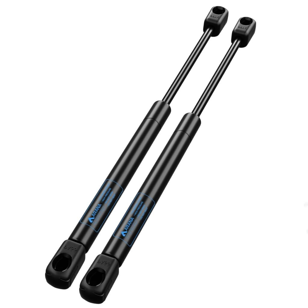 ARANA Gas Struts 15 inch 60 Lbs, ml13-60 Gas Lift Struts, GSNI-5150-60 Strut 15 inch Piston for Leer Topper Camper Shell Truck Cap Tool Box Boat Hatch Lid RV Storage Door, 2 Pcs