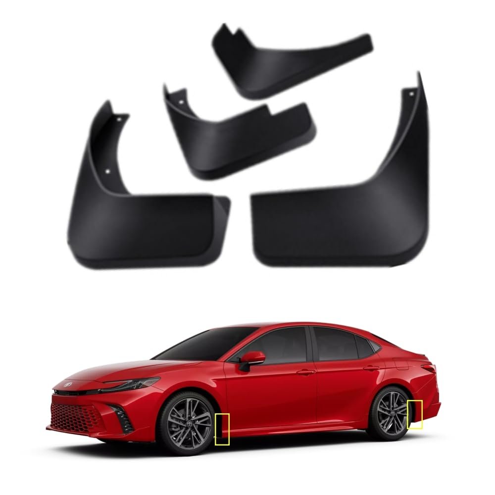 Mud Flaps Kit for Toyota Camry SE XSE Sport 2025-on Mud Splash Guard Front and Rear 4-PC Set by
