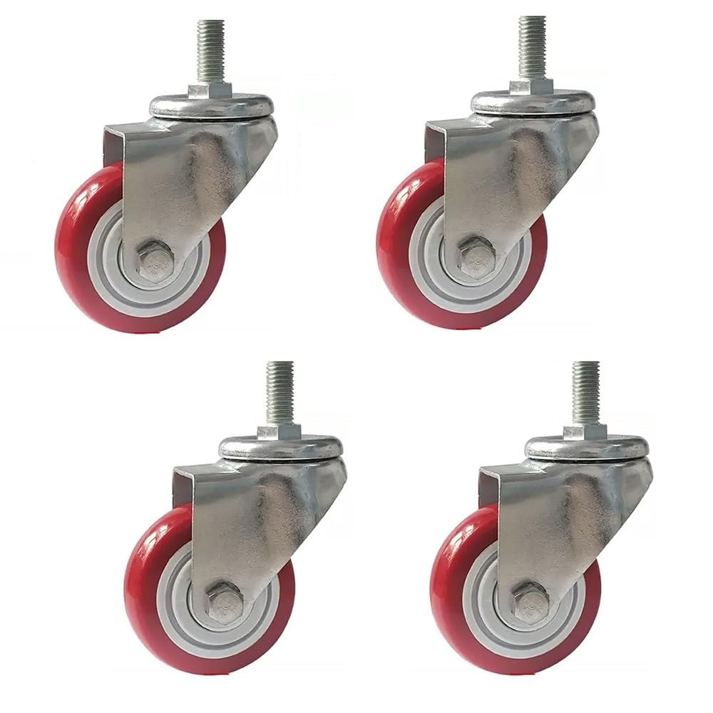 Castor Wheels,Swivel Castor Wheels M20 30/60/100/150mm Threaded Stem Casters 3Inch Heavy Duty Castor
