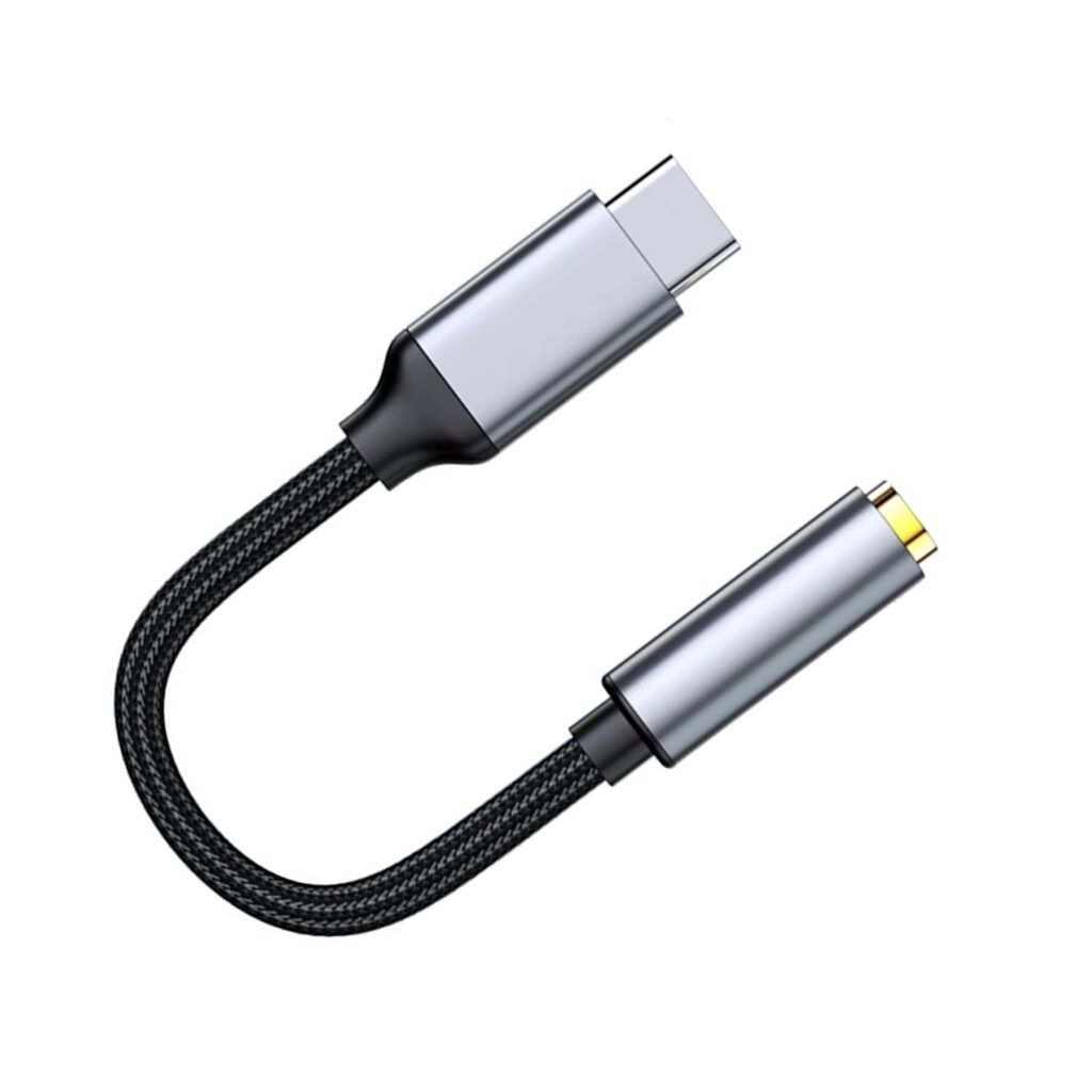3.5mm 1/8 Inch Aux to USB C Audio Headphone Jack Adapter - Type C/USBC to Aux Converter Dongle Cable for iPhone 15/16, iPad, MacBook, Samsung Galaxy, Google Pixel, Moto, LG, PC, Laptop
