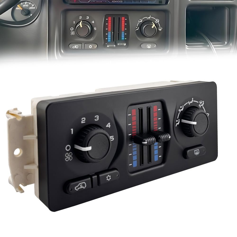 599-210XD Climate Control Module AC Heater HVAC Panel Compatible with 2003-2007 Chevy Silverado GMC Sierra Tahoe Suburban Avalanche Trailblazer Yukon Envoy Cadillac Escalade AC Control Panel