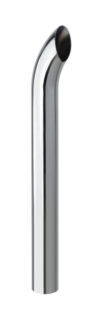 TBOZZ Chrome Exhaust Pipe 48" Curved