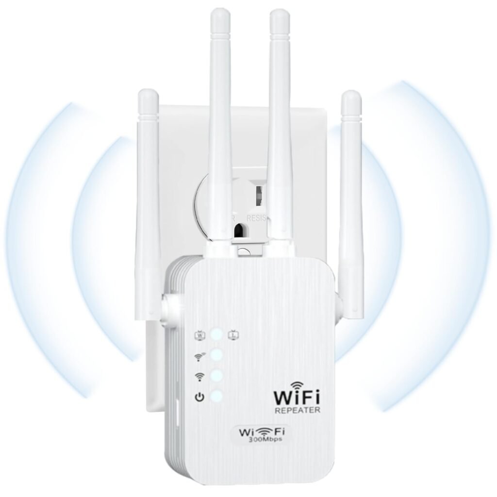 WiFi Extender, 2025 Fastest WiFi Booster,WiFi Extenders Signal Booster for Home, WiFi Repeater with Ethernet Port Covers up to 9880sq. ft and 55 Devices-Medium-2.4GHZ
