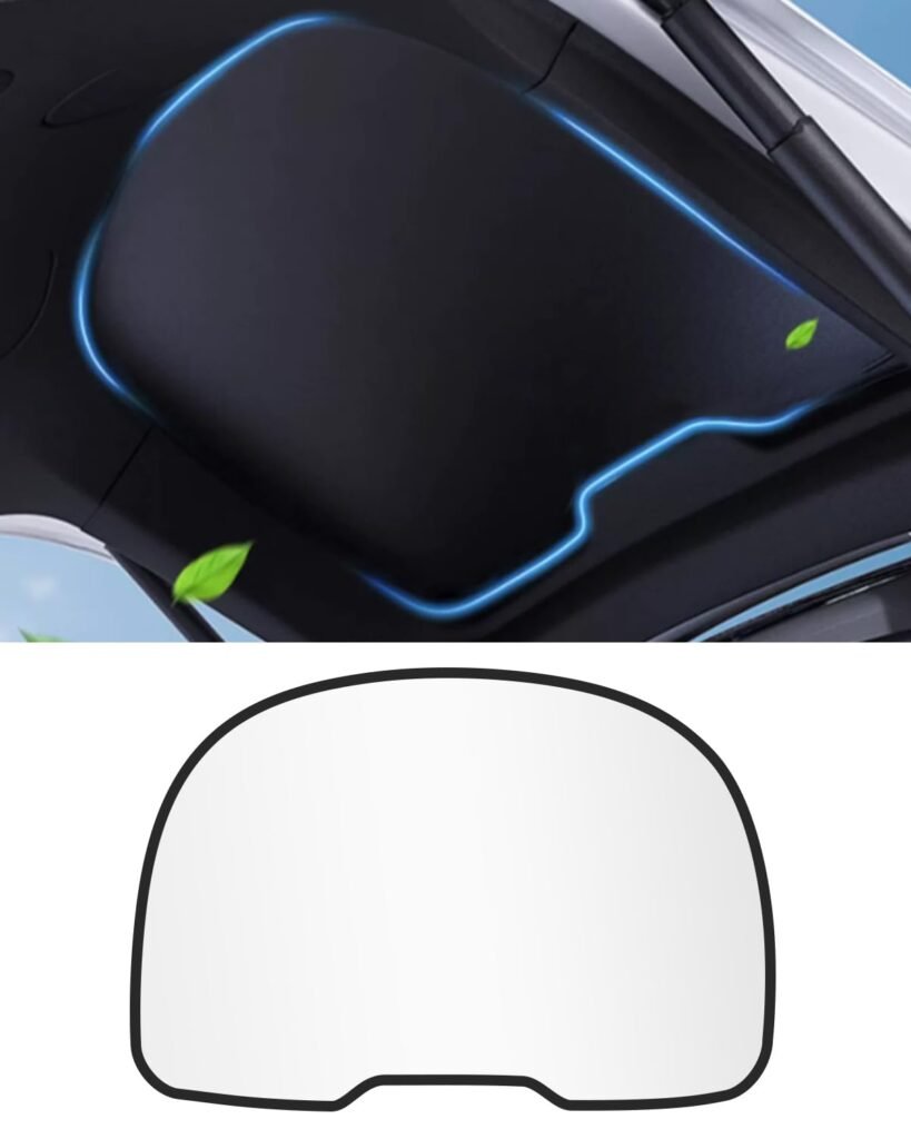 Rear Windshield Sunshade for Tesla Model 3, Foldable Rear Liftgate Sun Shade fo 2019-2025 Model 3