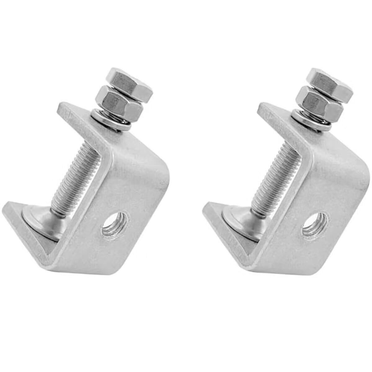 0-25Mm Mini Stainless Steel C Clamps for Mounting, Heavy Duty Woodworking U Clamp Set Tiger Clamp Tools with Stable Wide Jaw Opening & Protective Pads for Welding/Carpenter(2Pcs)