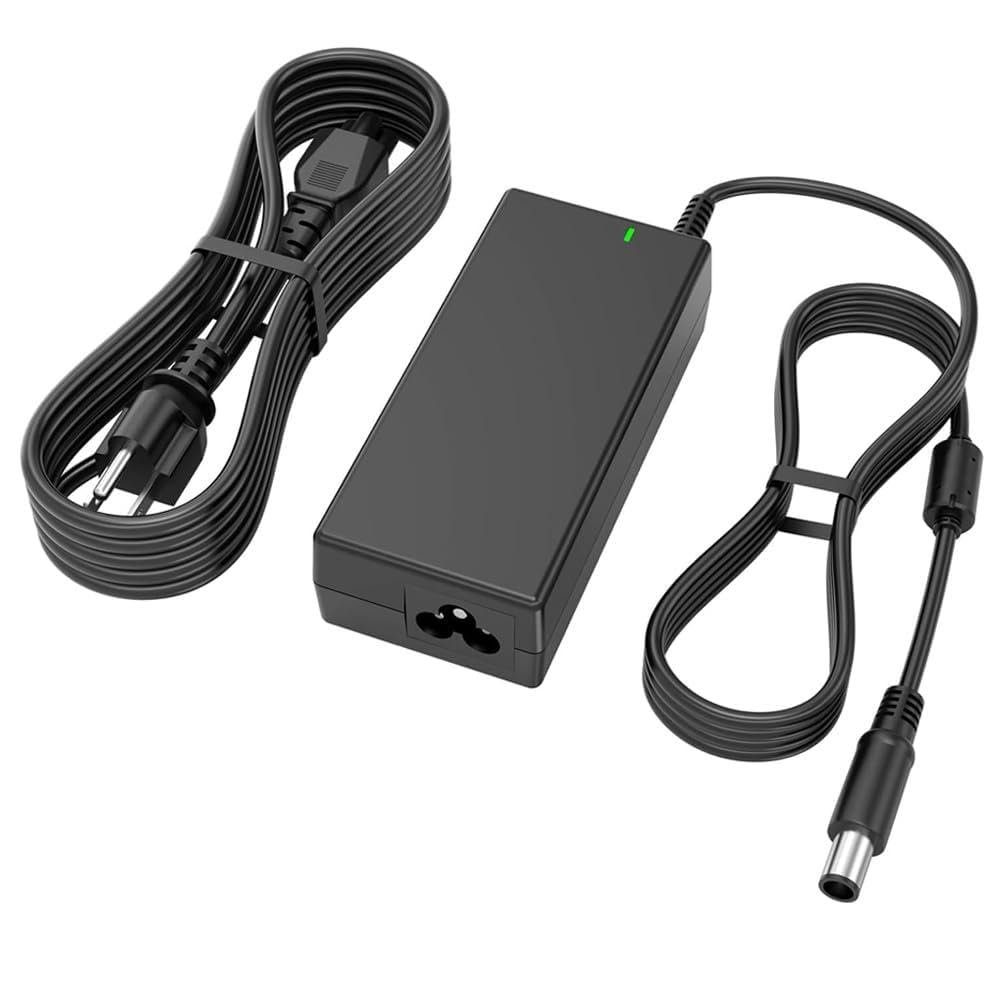 19.5V 4.62A 90W AC Adapter Charger Power Supply Cord for Dell Laptop Computer, Dell PA-10 90-watt