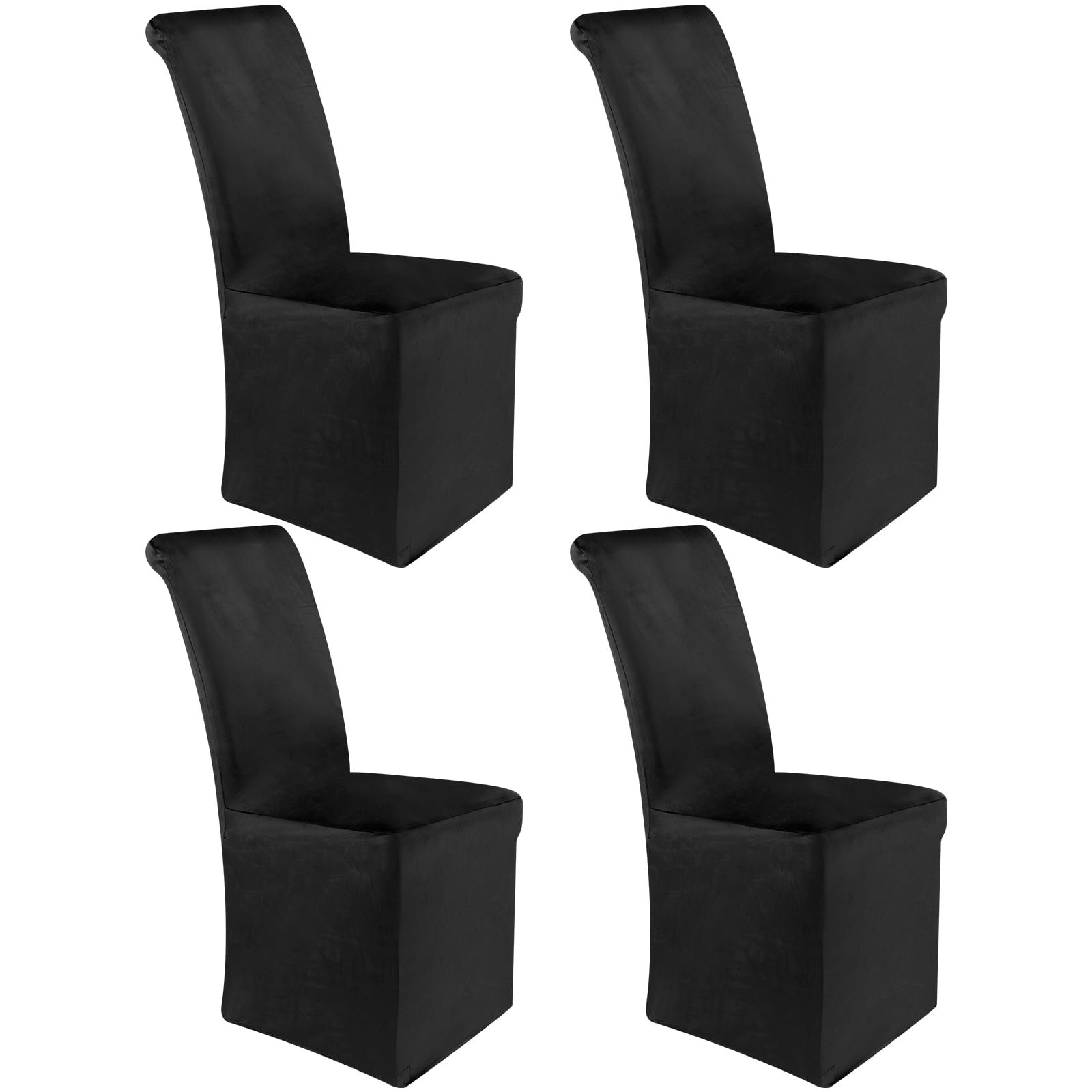 Moukeren Velvet Stretch Chair Cover (4 Pack)