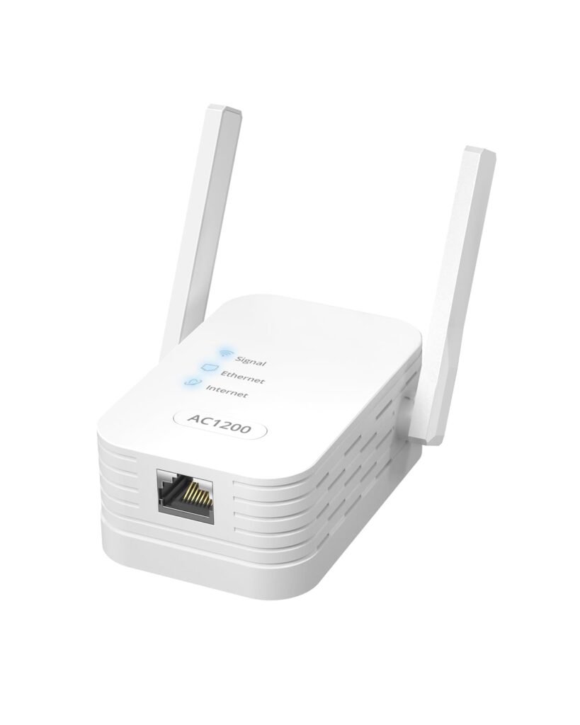 ioGiant AC1200Mbps Universal WiFi to Ethernet Adapter, Support Extended WiFi Disabling Functionality, 2.4G/5G Wireless Bridge w/ RJ45 Port for Printer, Smart TV, Blu-Ray Player, PlayStation, DVR, etc.