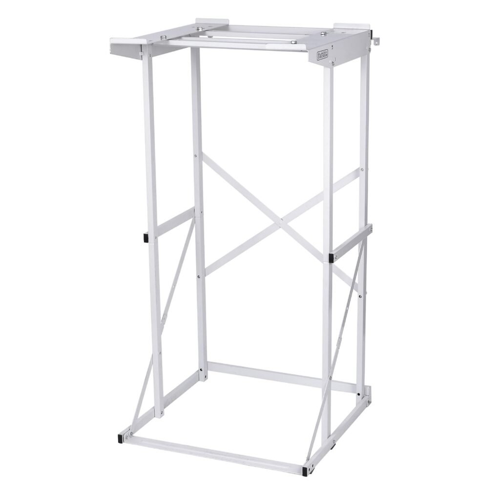 BLACK+DECKER Washer Dryer Stacking Rack Stand, BWDS, White