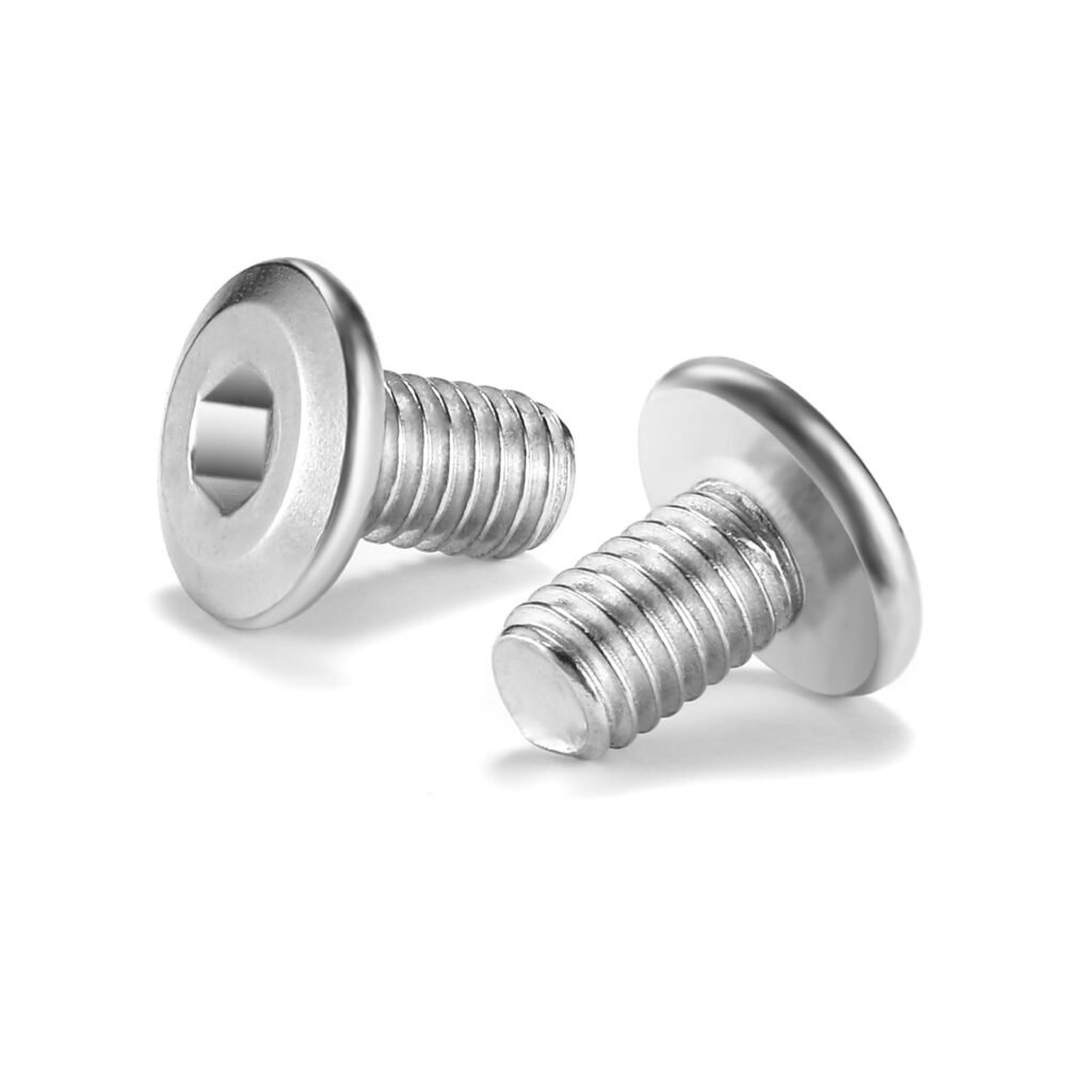 M5 x 10mm 10Pcs Flat Head Hex Socket Cap Screws Bolts, 304 Stainless Steel 18-8, Full Thread by SG TZH (with Hex Spanner)