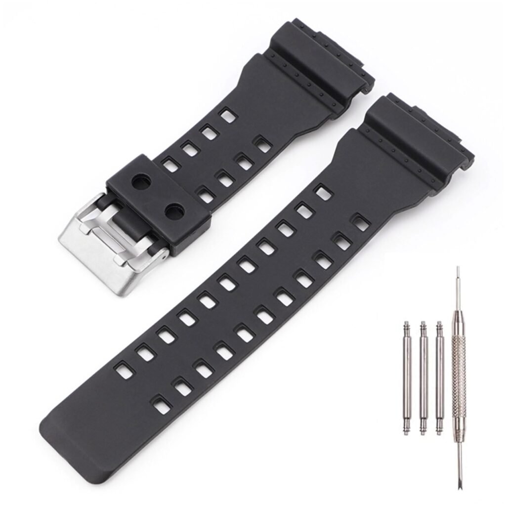 Natural Resin Strap Compatible with Casio GD120/GA-100/GA-110/GA-100C Men's 16mm Watch Band