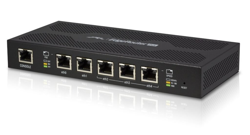 Ubiquiti Networks EdgeRouter PoE 5-Port Gigabit Router with PoE Output – Enterprise Wired EdgeOS