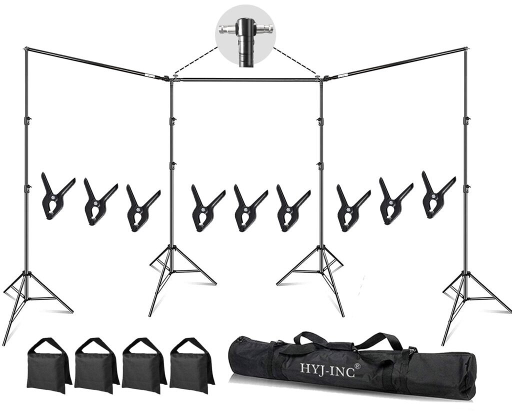 HYJ-INC Photo Video Studio 30ft (Wide) x 10ft (Tall) Heavy Duty Adjustable Width & Length