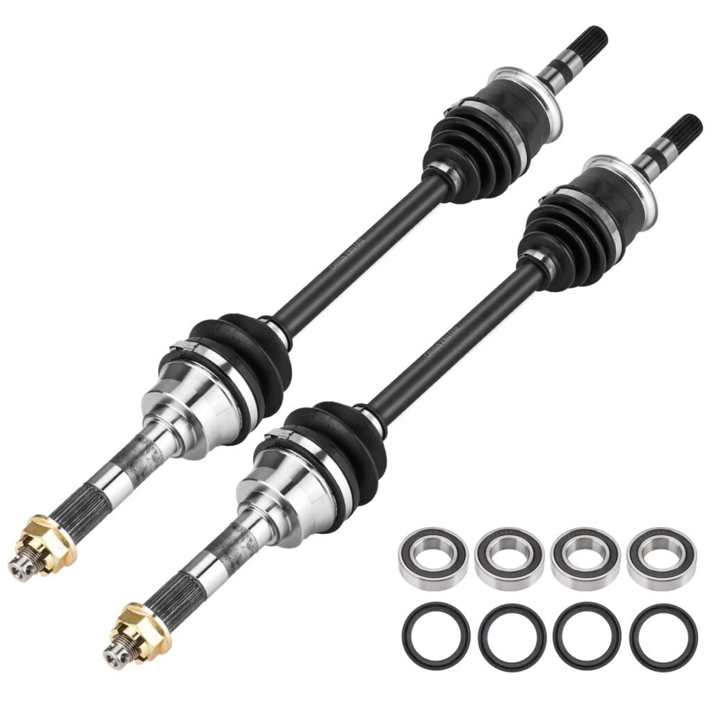 Front Left or Right CV Axle & Wheel Bearing Kit for Kawasaki Mule 2510/3010/4010 4X4 1998-2018, 2 CV