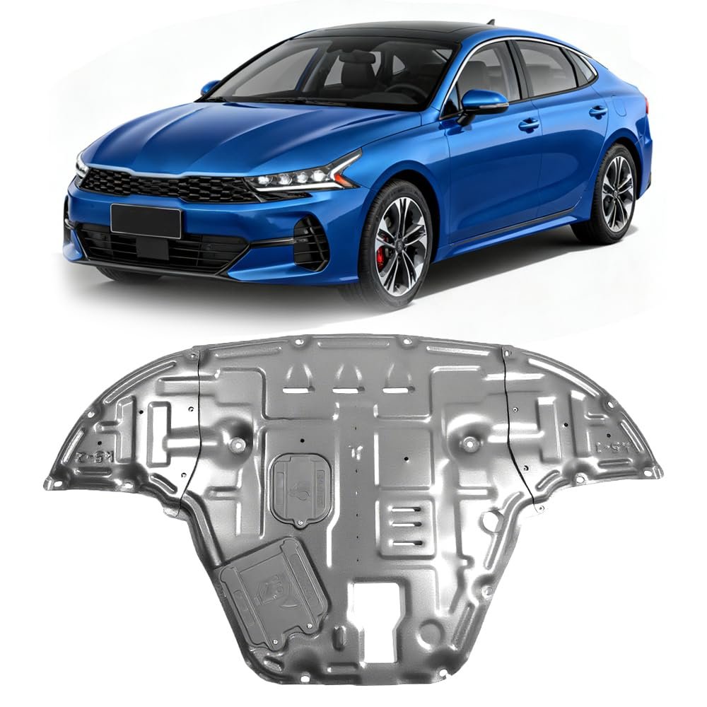 Front Skid Plate for Kia K5 2021 2022 2023 2024 2025 Engine Splash Shield Heavy Duty, Impact Resistant Engine Guard Cover for K5 Underbody Guard Plate w/Screw Hardware