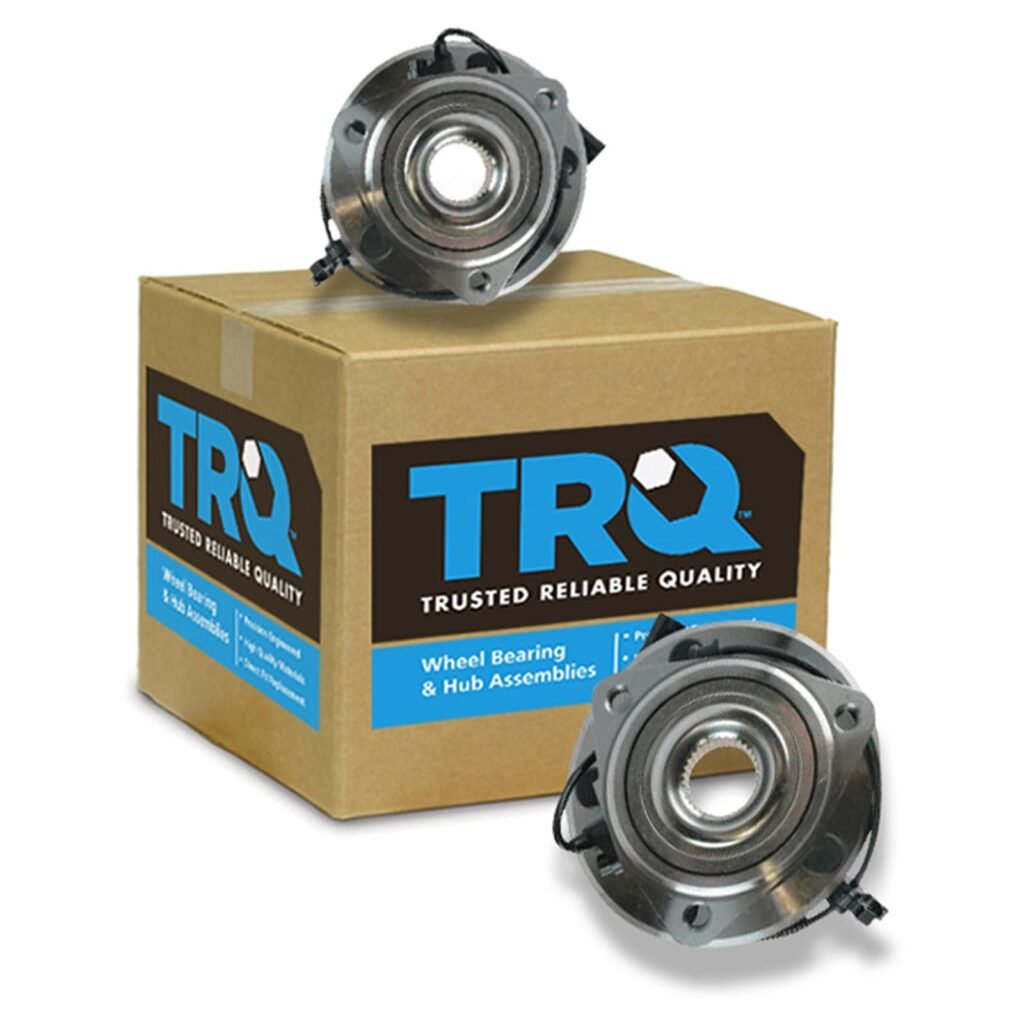TRQ Front Left and Right Wheel Bearing and Hub Assembly 2 Piece Set Compatible with 2007-2017 Jeep