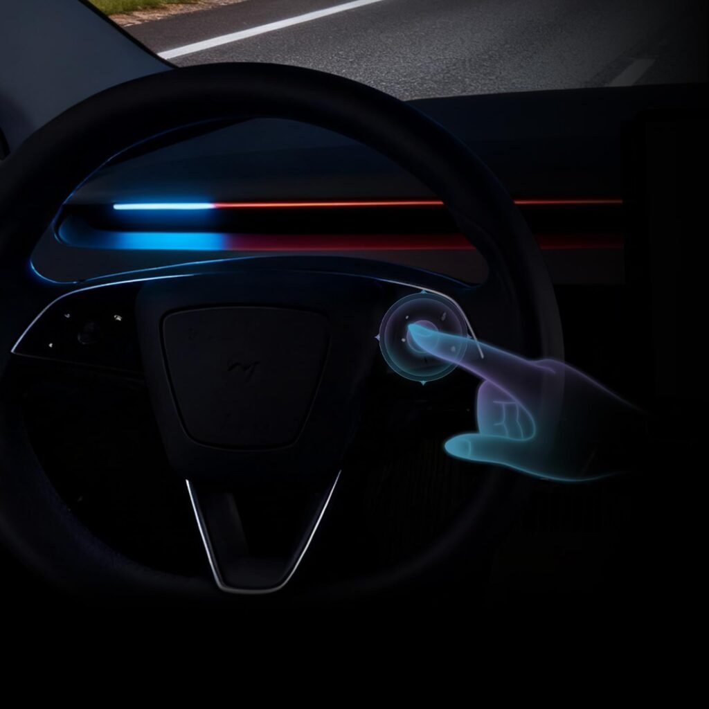 Tesla Smart Blind Spot Detection Ambient Lighting for Tesla Model 3 Y Highland Juniper,