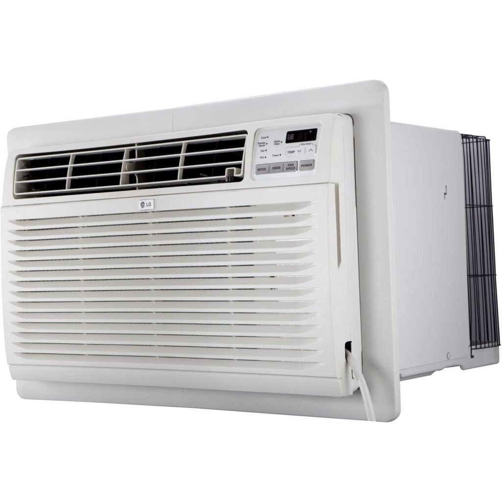 ***FACTORY SEALED*** LG 7,800 BTU Through the Wall Air Conditioner, 115V, AC Wall Unit for Rooms up to 330 Sq. Ft., Perfect for Bedroom or Office, Wall Mounted AC Unit with Remote and 3 Cool & Fan Speeds, White