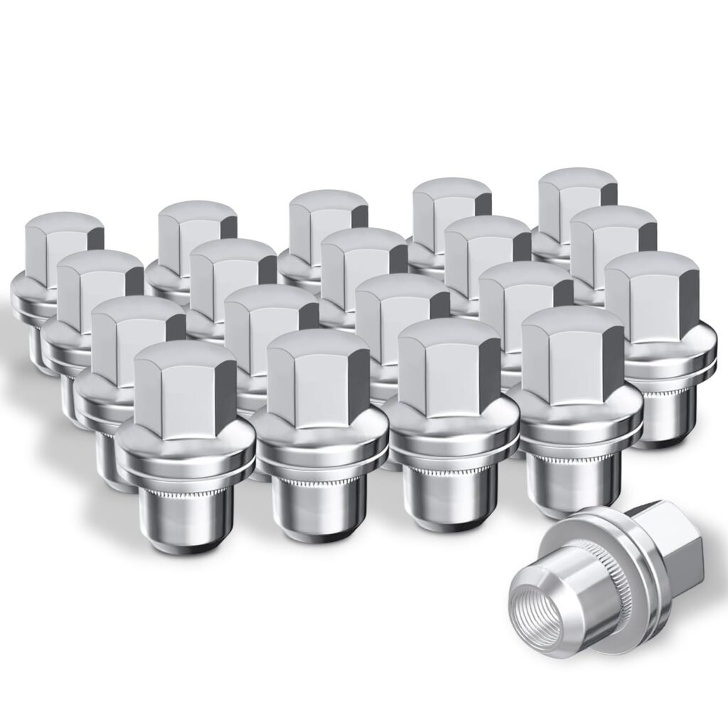 20PCS M14x1.50 Wheel Lug Nuts Compatible with Land Rover LR3 LR4 Range Rover Sport Discovery, 0.87" Hex 1.81" Length Lug Nuts Replace #RRD500510 RRD500290