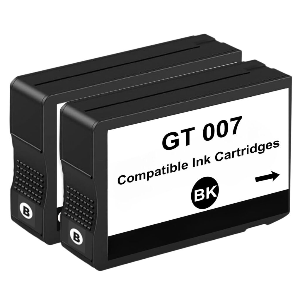 Grnjet Compatible Ink Cartridges GT 007 (2 Black)