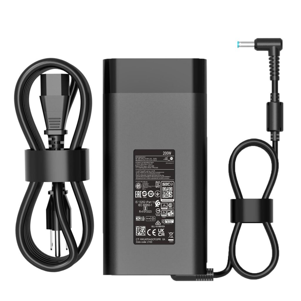 MOLIDZ 200W AC Charger Compatible with HP Omen 15 16 17 Victus 15 16 Zbook 15 16 17 Fury 15 G11 G7