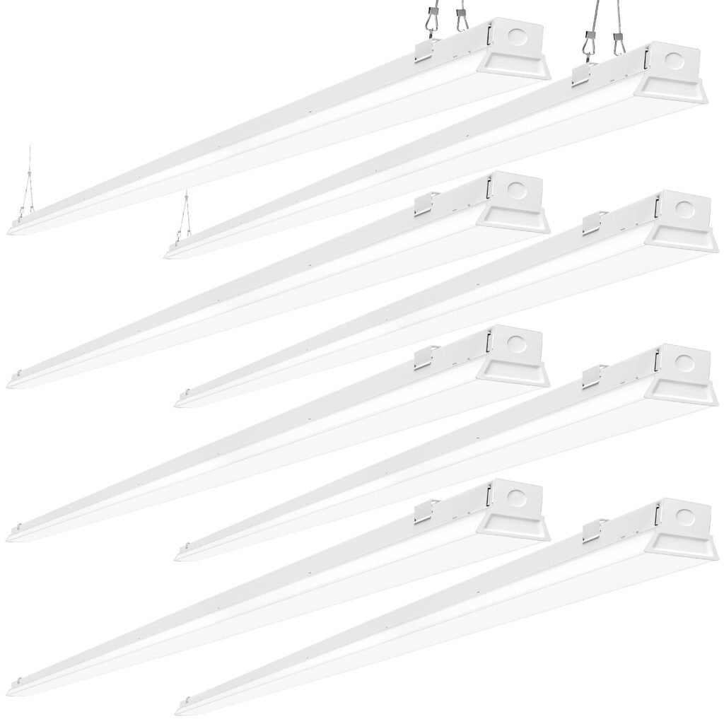 ANTLUX 8FT LED Shop Light Fixture, 110W LED Commercial Lighting, 12200 LM, 6000K, 8 Foot LED Linear