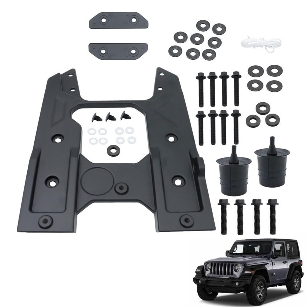 ANTUKO Spare Tire Hinge Reinforcement Kit Aluminum Alloy Replacement for 2018 2019 Wrangler JL