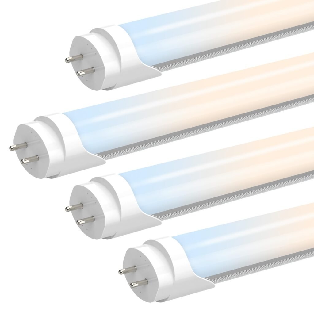JESLED 4ft LED Light Bulbs, 24W, 6 Color Temperatures