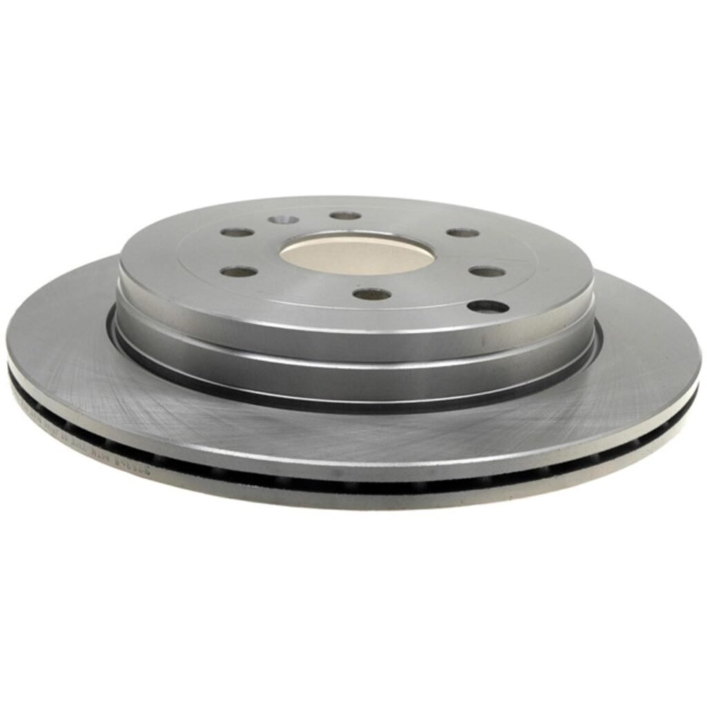 ACDelco Silver Rear Brake Rotor 18A2543A | GM 19255508 Brake Rotors for Select Buick Enclave,