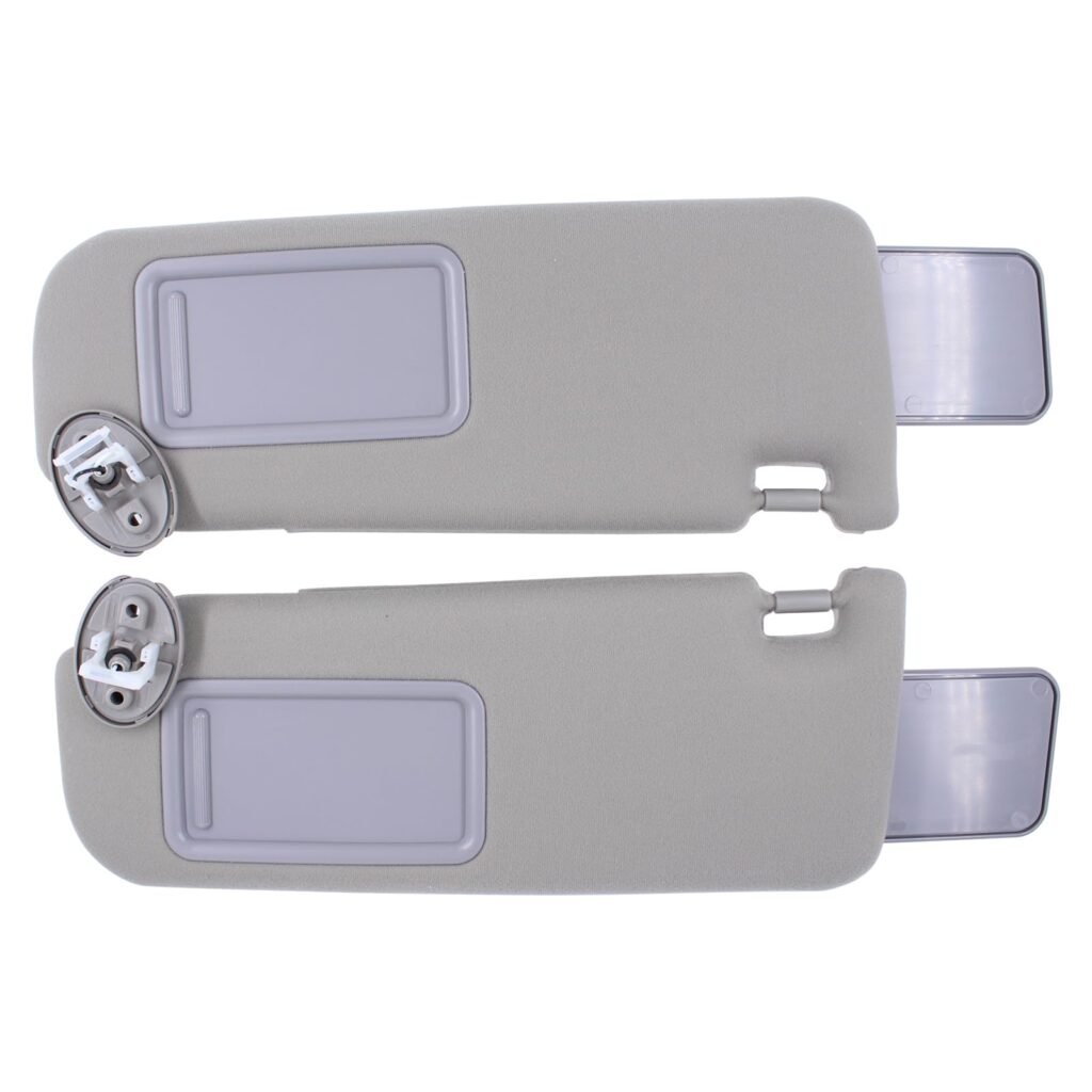 ApplianPar Driver and Passenger Side Sun Visor with Sunroof Mirror for Toyota Camry 2012-2017 Gray