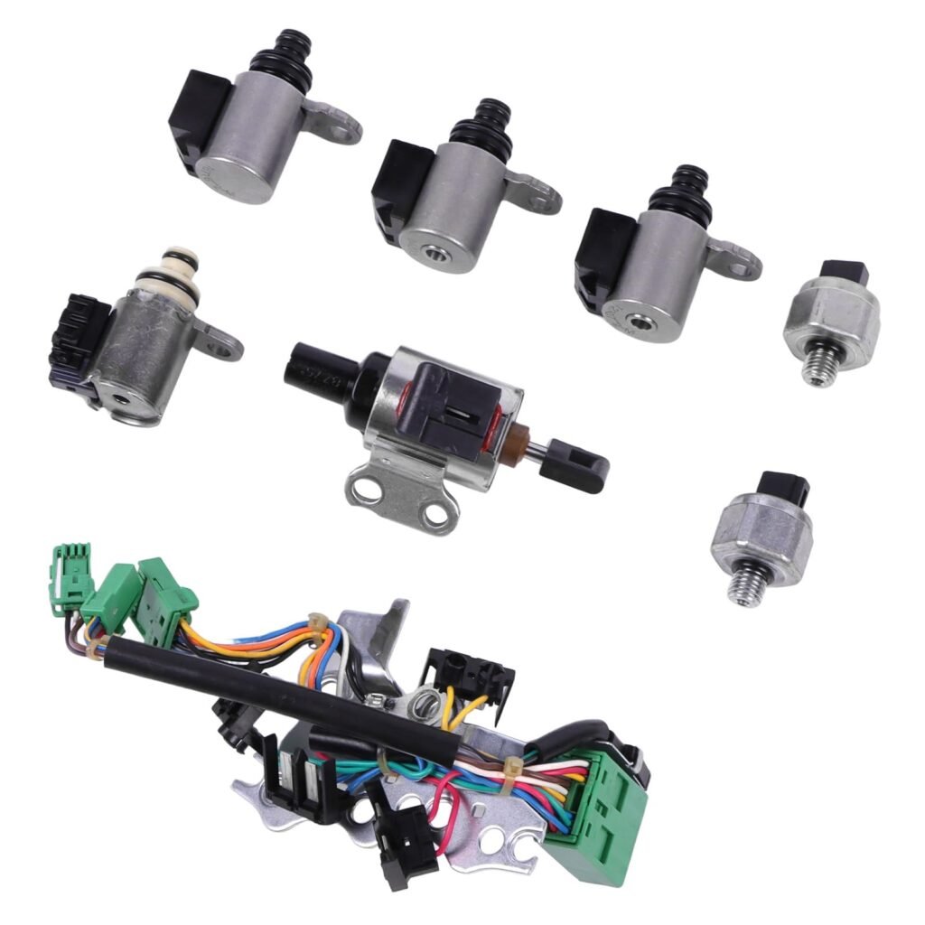 CVT Transmission Solenoid Kit JF011E RE0F10A for Nissan Altima Sentra Rogue 2013-2019 with Valve Body, Pressure Sensor & Filter Screen (JF011E)