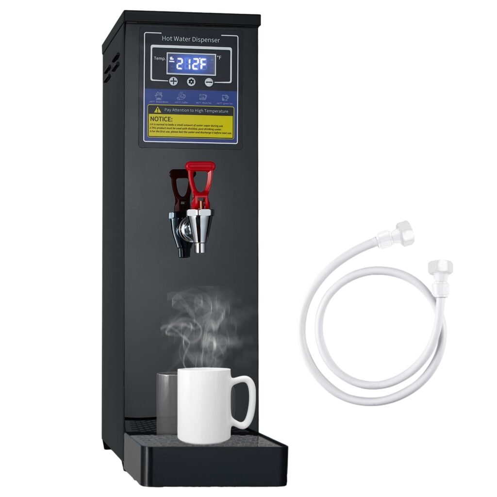 Commercial Hot Water Dispenser Commercial Water Boiler Electric Countertop Hot Water Machine Black
