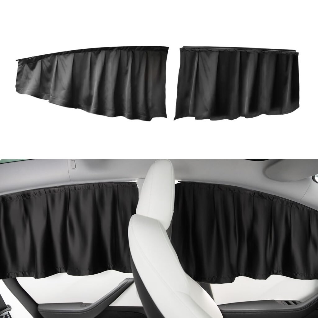TPARTS Side Window Sun Shade Curtains for Tesla Model 3 2026-2018 AllModels