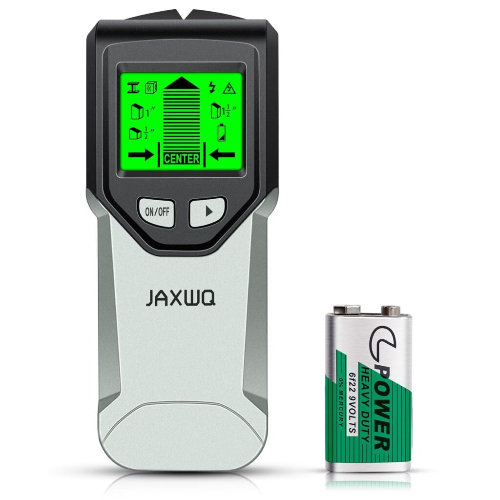 Stud Finder Wall Scanner - 5 in 1 Stud Finder Tool w/Microprocessor Chip and HD LCD Display, Stud Detector Beam Finders for Center & Edge of Wood AC Wire Metal Studs Joist Pipe