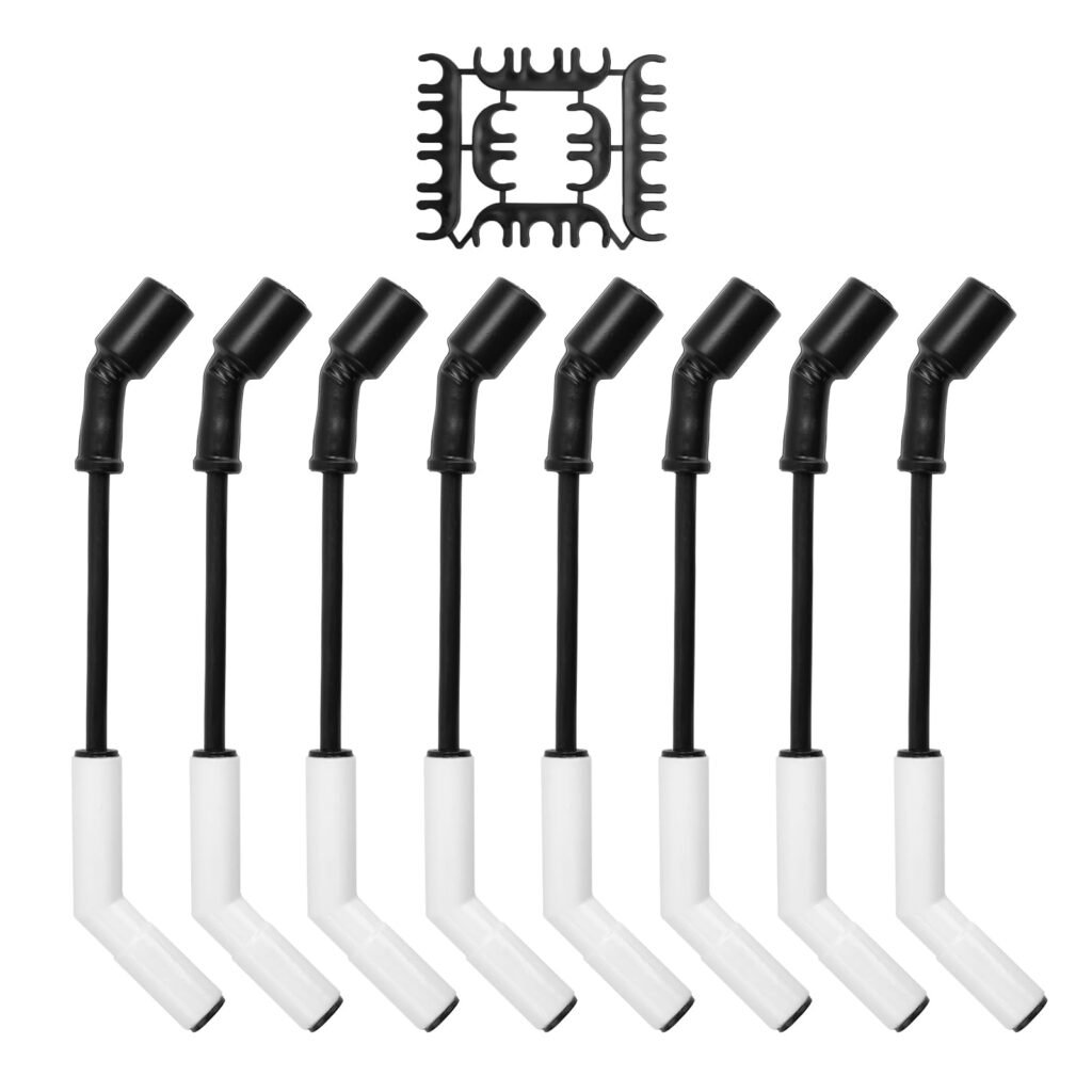 9070C Ceramic Spark Plug Wire with Extreme 9000 Ceramic Boot 8pcs Ls Spark Plug Wire Set Compatible