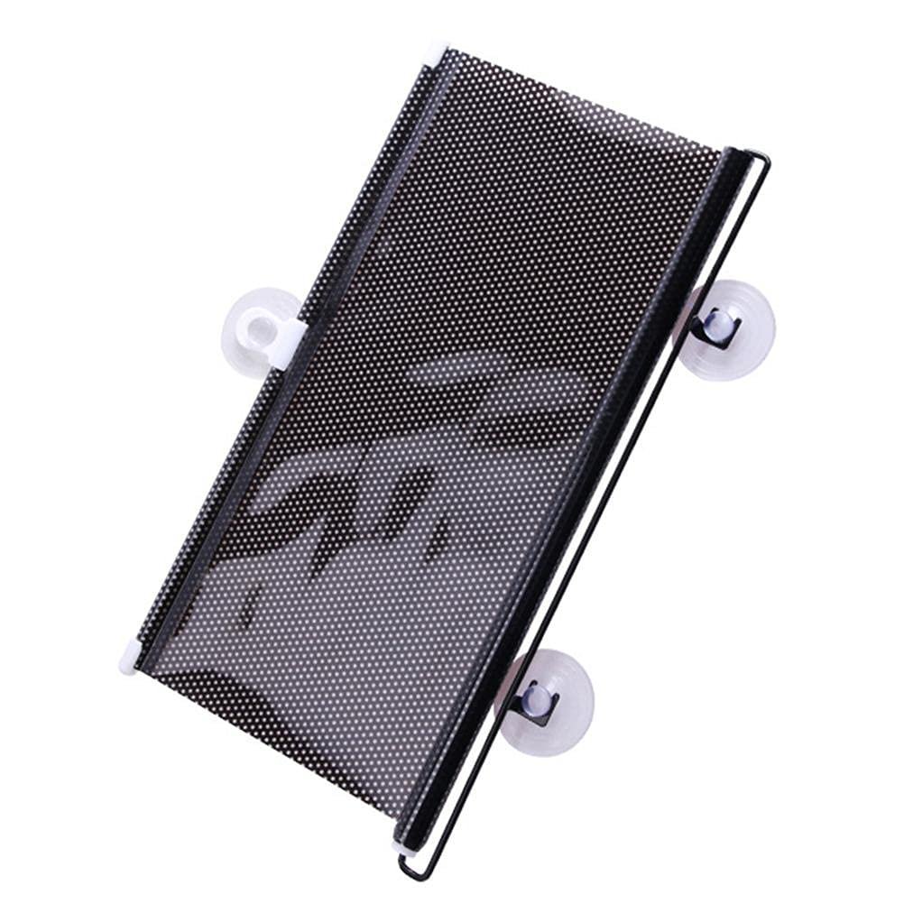 KIMISS Retractable Windshield Sunshade (Black, 68x125cm)