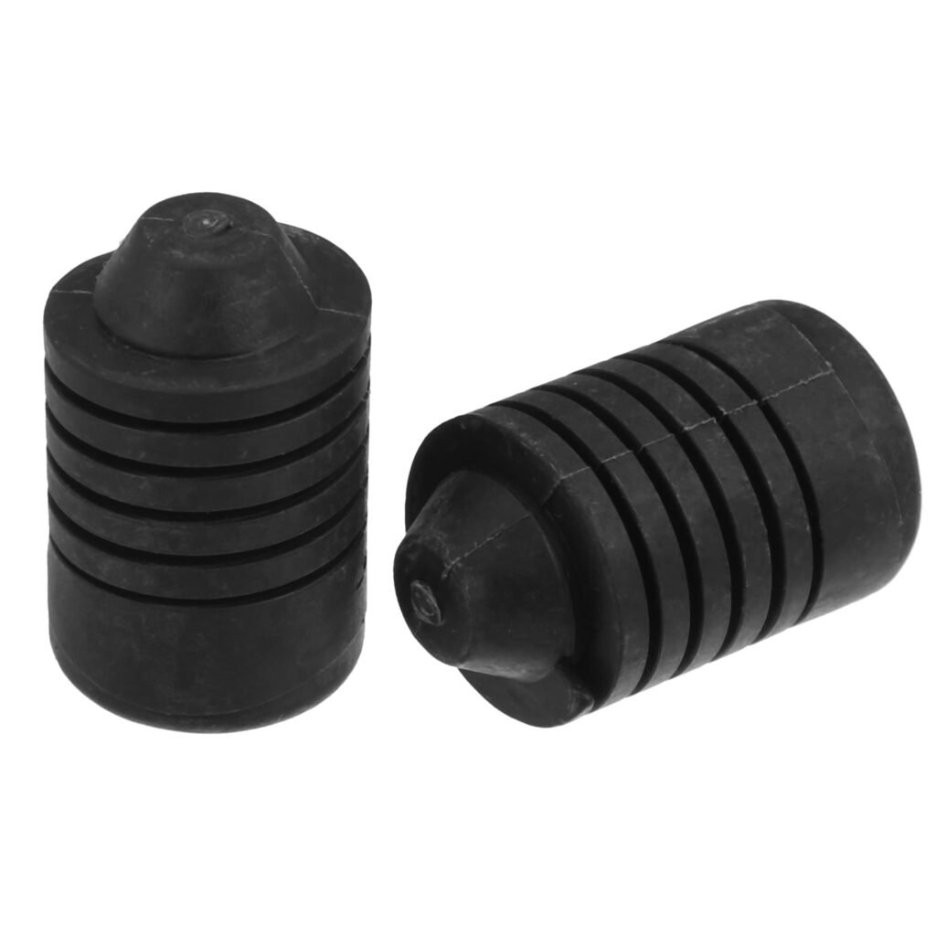 X AUTOHAUX 2Pcs Hood Rubber Bumper, Bonnet Spin Hood Bumper Stops Cushion Stoppers Black Rubber for