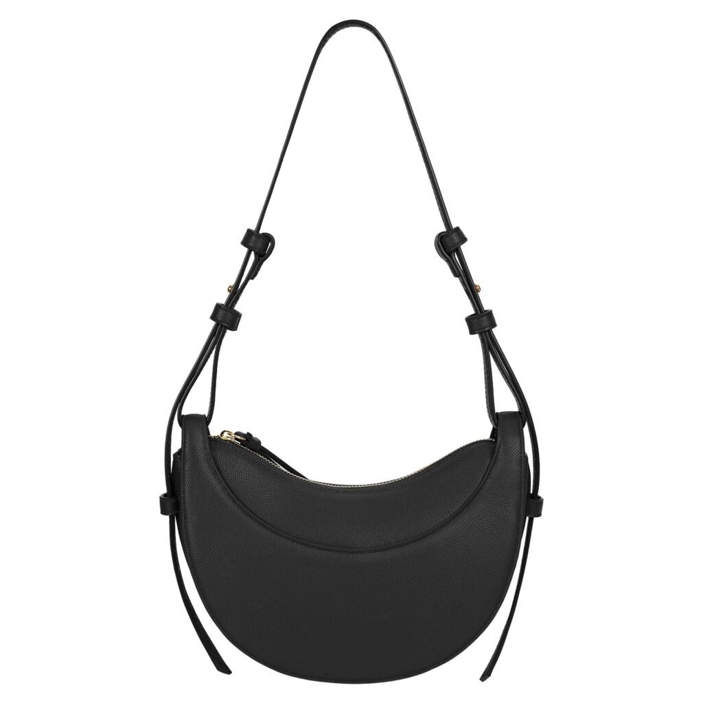 Faux Leather Saddle Bag for Women Shoulder Bag Crescent Purse Trendy Crossbody Purse Hobo Handbag