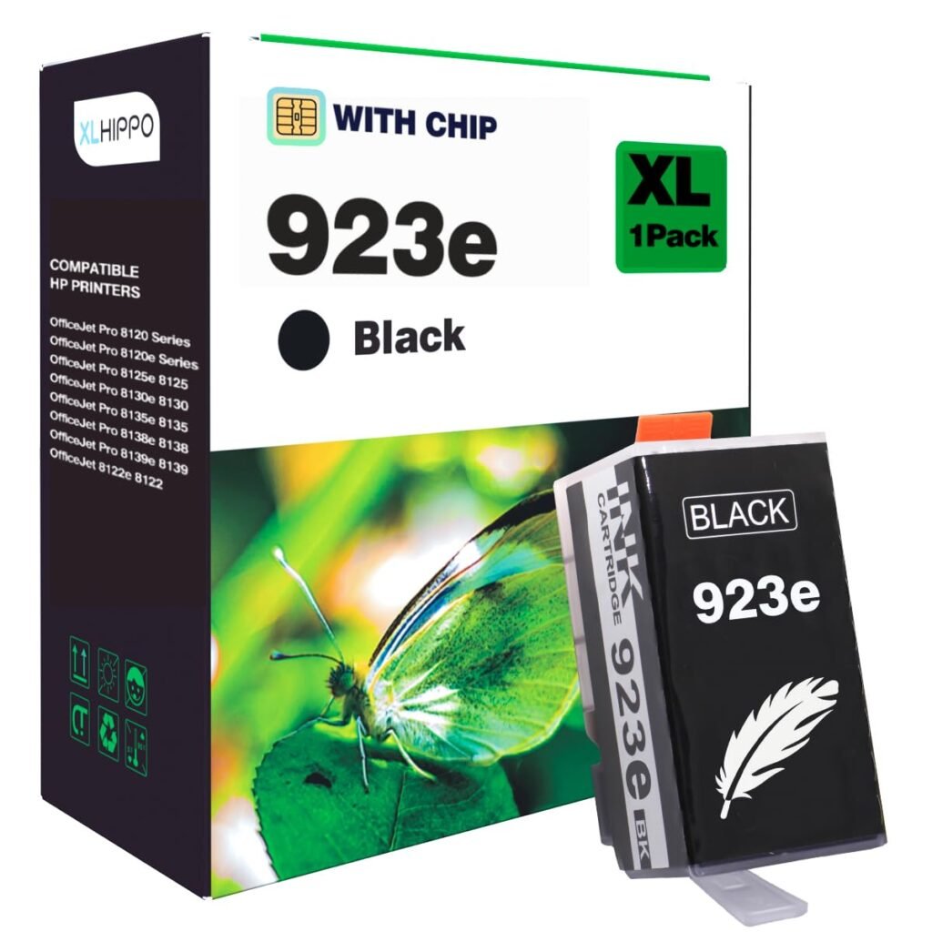 XLhippo 923XL 923e Black Ink Cartridge