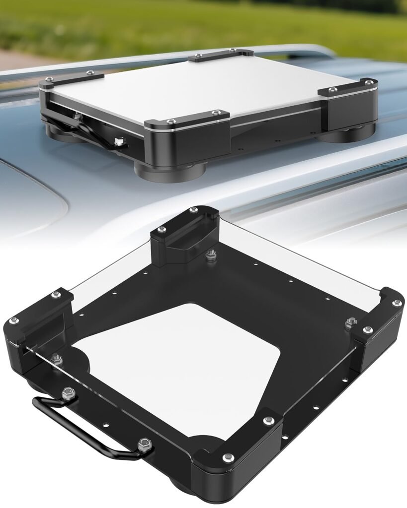 Starlink Mini Magnetic Roof Car Mount, Aluminum Frame with 3.5mm Acrylic Shield, Strong Magnetic