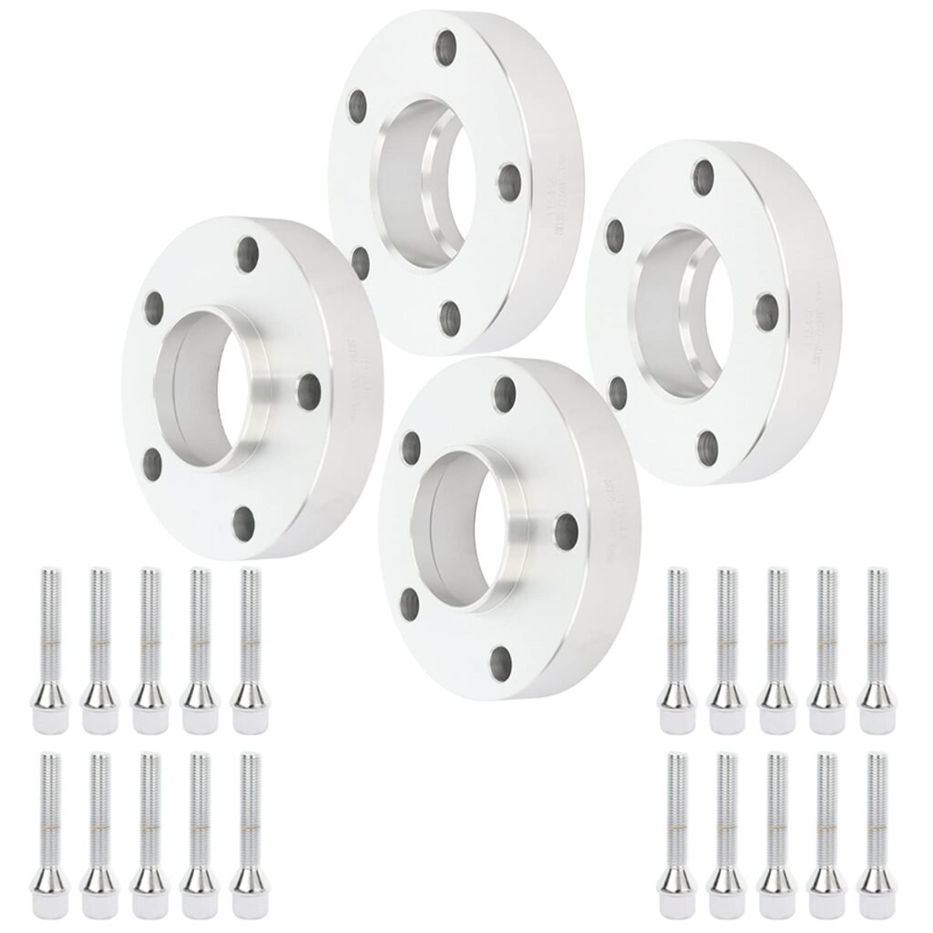 OCPTY 4PCS 30mm Wheel Spacers 5x120 Adapters 12x1.5 Studs 72.56mm Hub Bore fit for 2011 for BMW for