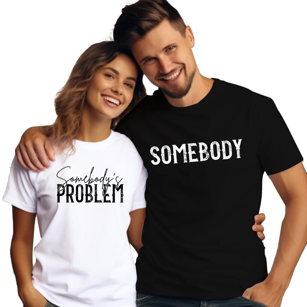 **ONE SHIRT ONLY***black "somebody" men's t-shirt XL
