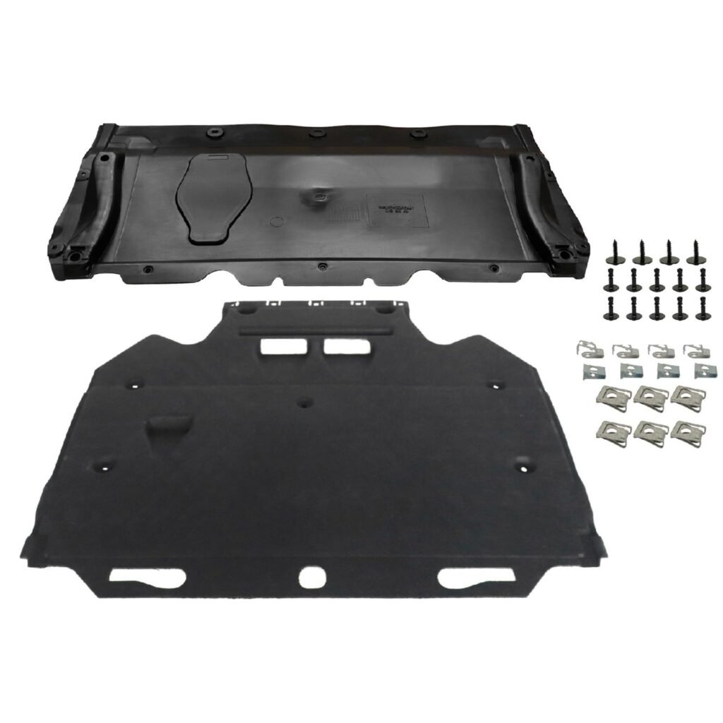GXARTS Radiator Support Cover Splash Guards w/Clips for Audi A6/A7 2011-2018