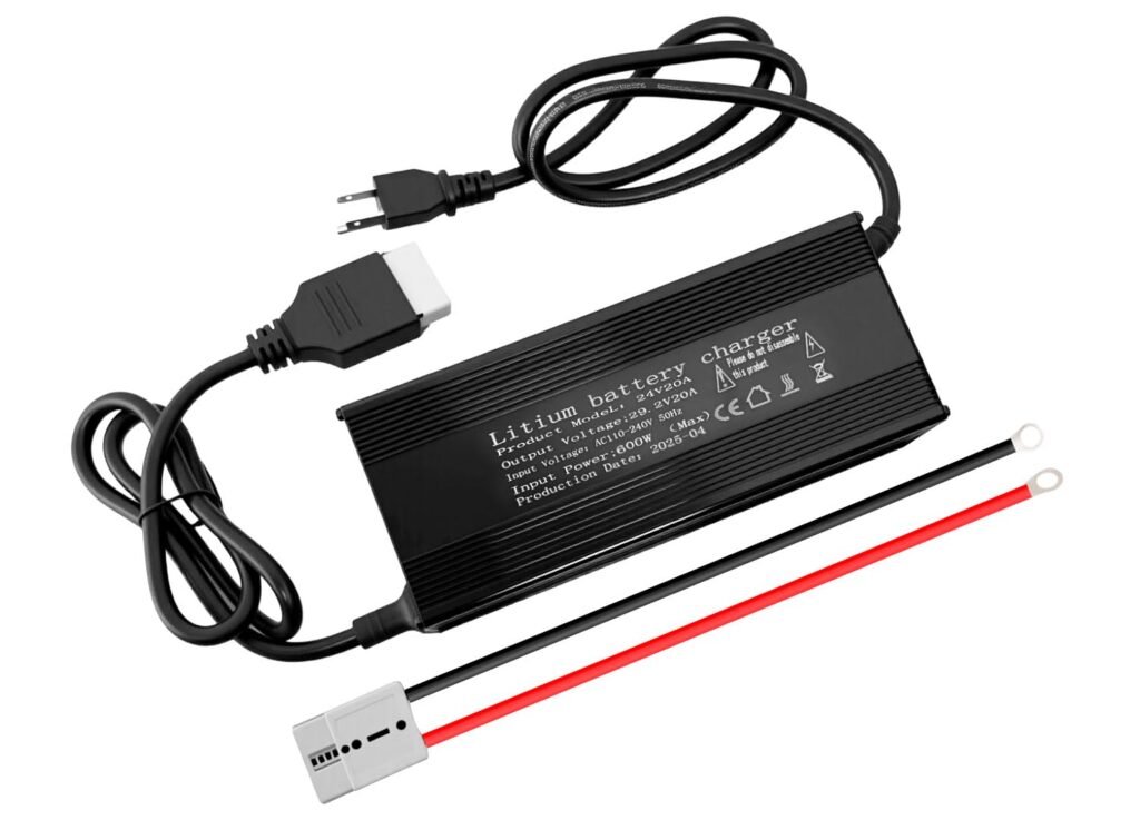 24V 20A Lithium Battery Charger 29.2V LiFePO4 Battery Charger, with Anderson Connector LED