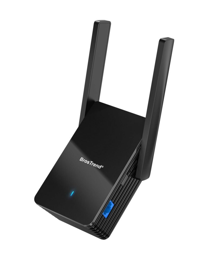 BrosTrend WiFi 6 AX3000 WiFi to Ethernet Adapter with RJ45 Gigabit Port, Dual Band Wireless Bridge for PC, Smart TV, Xbox, PlayStation, Printer, Blu-Ray Player, DVR etc. WiFi to Wired Ethernet Adapter