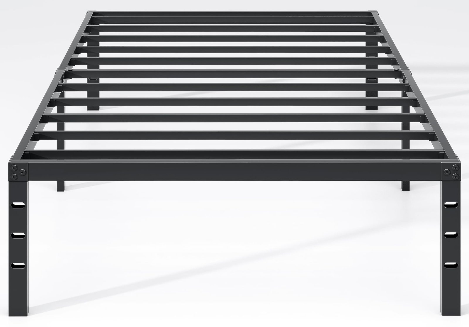 NEW JETO Metal Bed Frame, Twin Size, Black