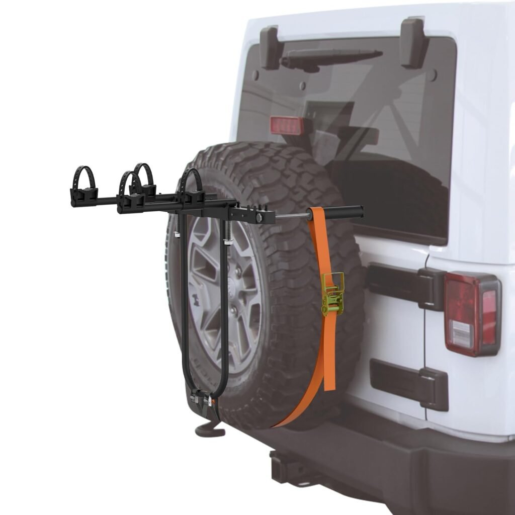 TOPOWN Heavy Duty Spare Tire Mount Bike Rack for Vehicle