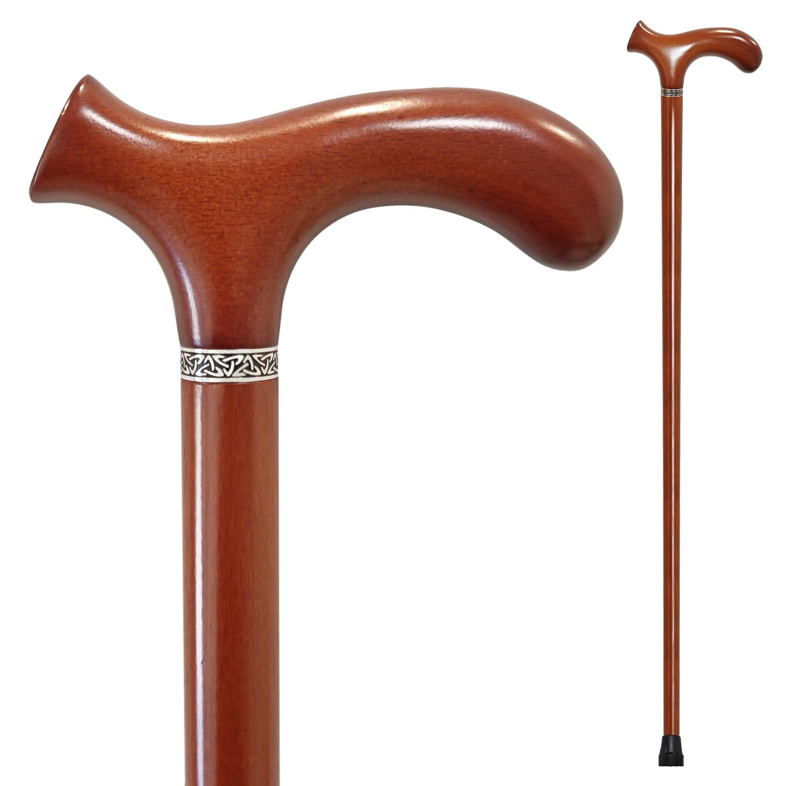 YIVIYAR Wooden Cane, 35 Inch Handmade