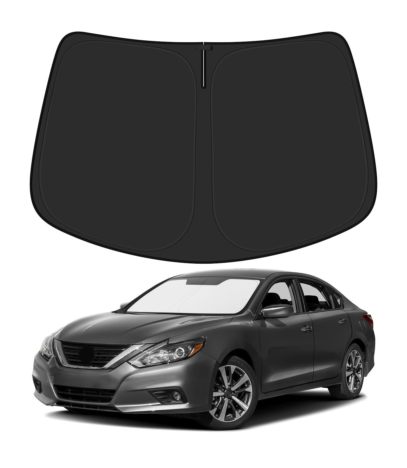 BIBLOZ Car Windshield Sun Shade for Nissan Altima (2013-2018)