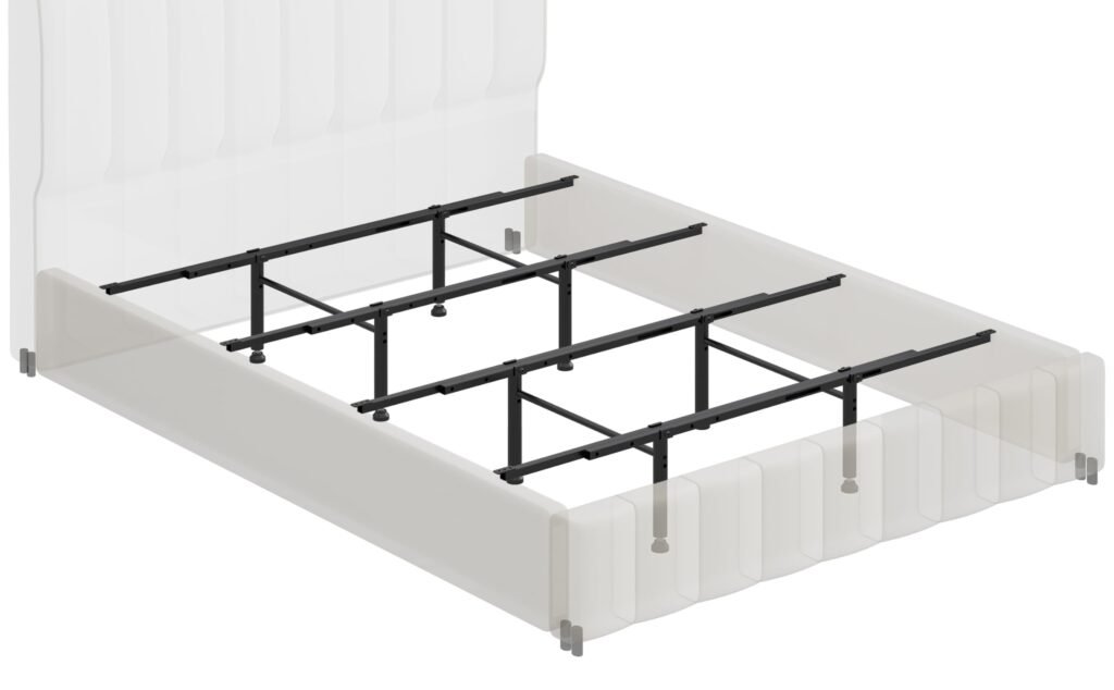 Macbimony Bed Frame Center Support 50"-81" Adjustable Bed Slats Reinforcing